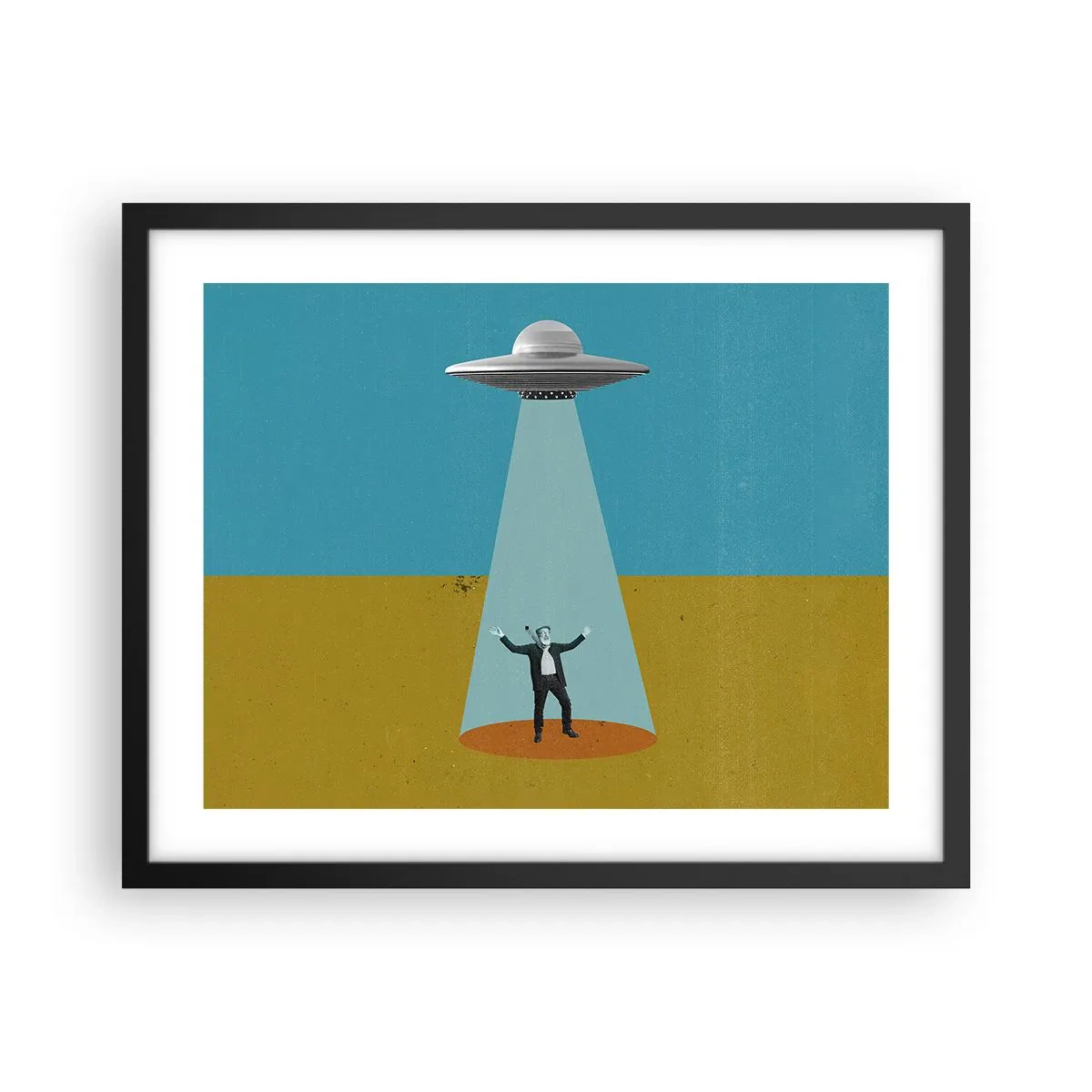 Poster în ramă neagră - Întâlnire de gradul III - 50x40 cm