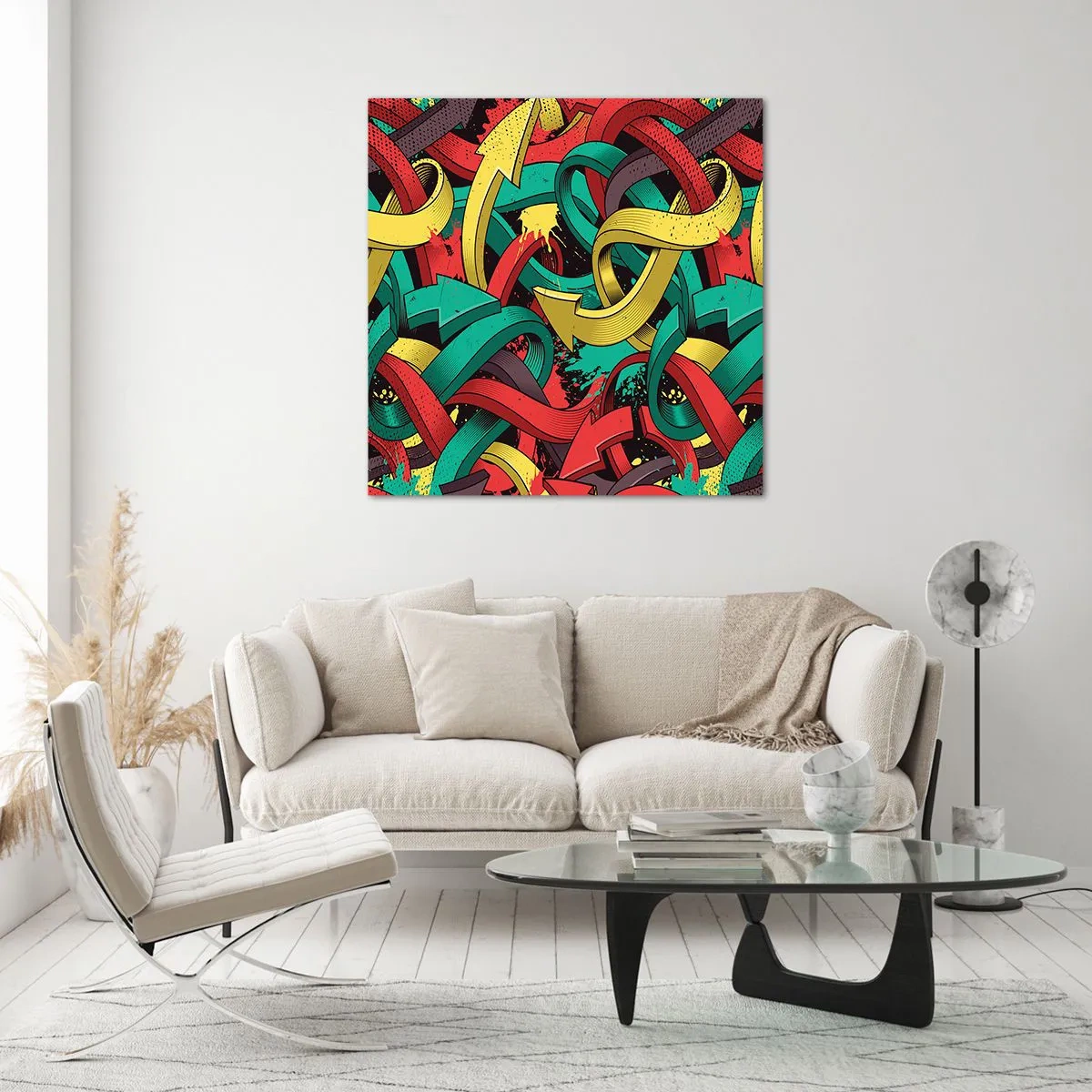 Tablou pe sticlă - Pe unde să mergem? - 60x60 cm