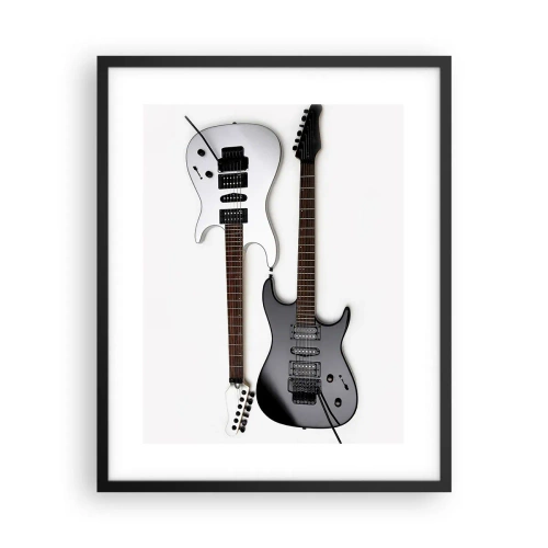 Poster în ramă neagră - Armonie de forme - 40x50 cm