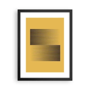 Poster în ramă neagră - Pătratul contrariilor - 30x40 cm