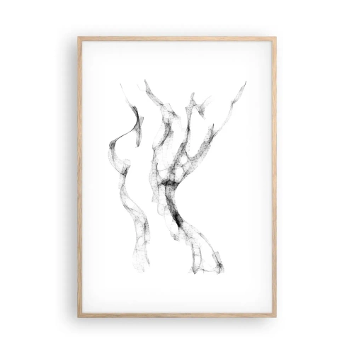 Poster în ramă de stejar deschis - Frumoasa și puternică - 70x100 cm