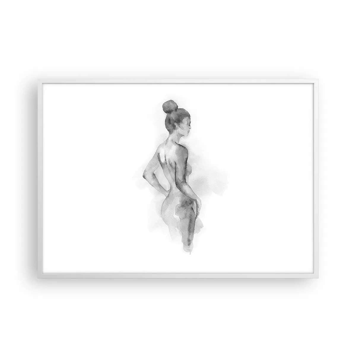 Poster în ramă albă - Frumoasă ca o pictură - 100x70 cm