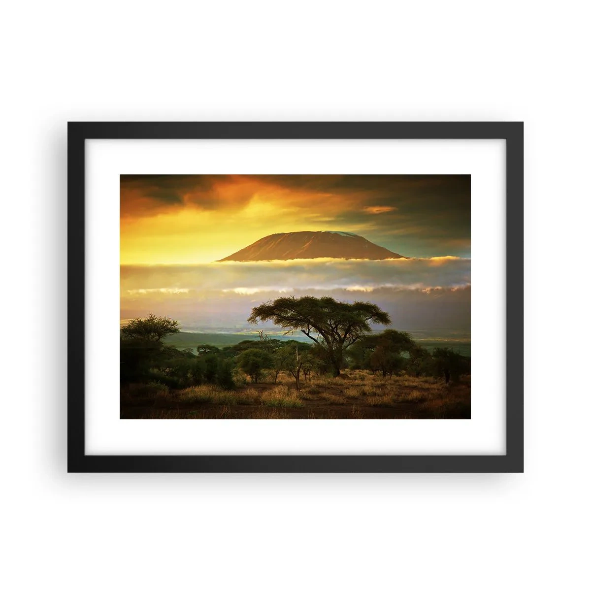 Poster în ramă neagră - Visul unui călător - 40x30 cm