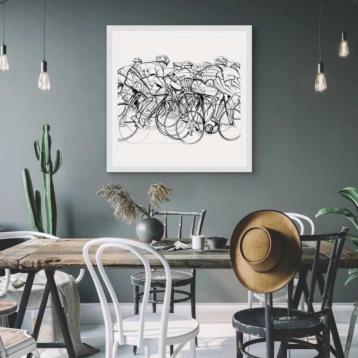 Poster în ramă albă - Mână în mână - 50x50 cm