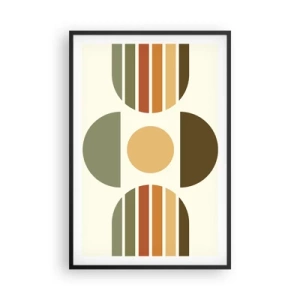 Poster în ramă neagră - În culorile pământului - 61x91 cm