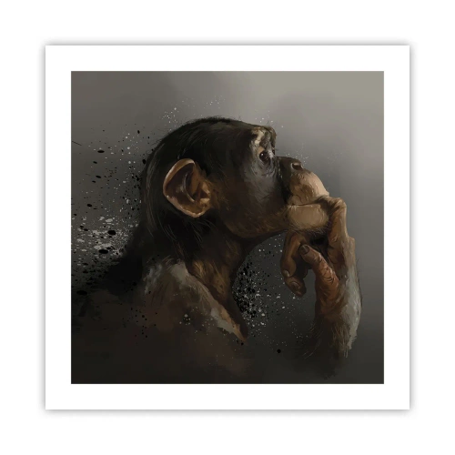 Poster - Cu siguranță, gânditorul - 50x50 cm