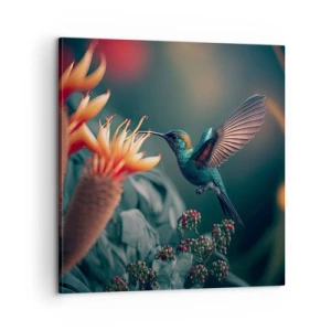 Tablou pe pânză - Viață cu adevărat colorată - 60x60 cm