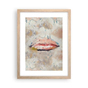 Poster în ramă de stejar deschis - Trezește simțurile - 30x40 cm