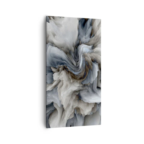 Tablou pe pânză - Piatră și floare - 55x100 cm