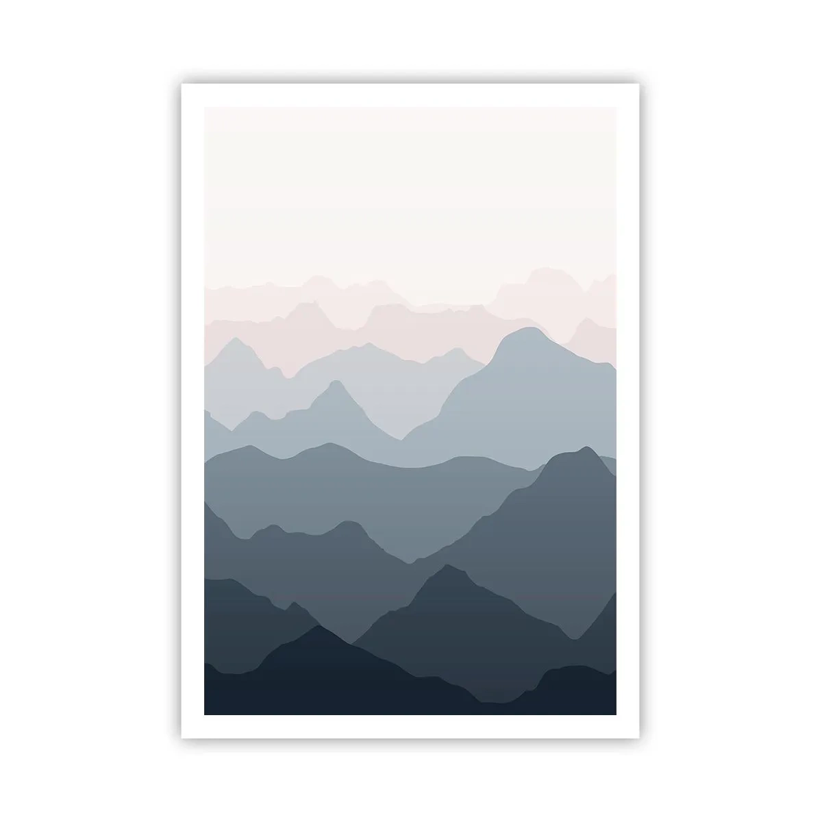 Poster - Valuri de munți - 70x100 cm
