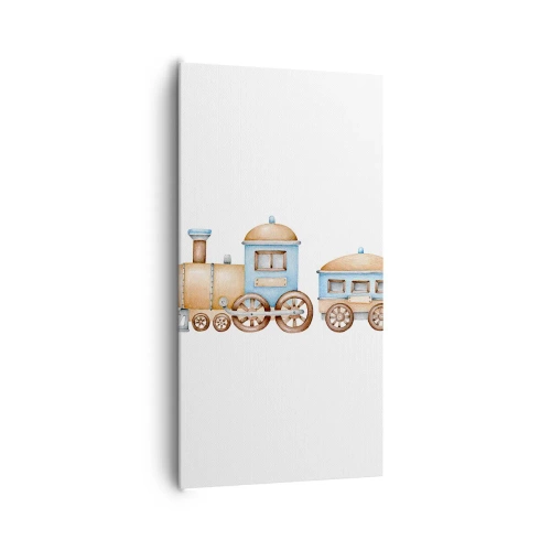 Tablou pe pânză - Trenulețul din copilărie - 65x120 cm