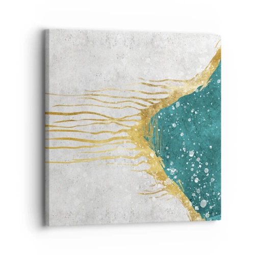 Tablou pe pânză - Mareea de aur - 30x30 cm