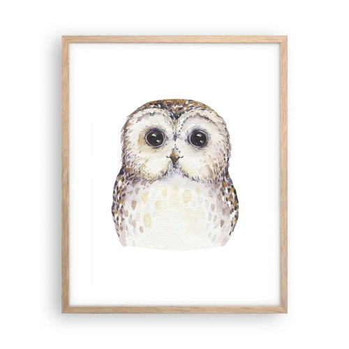 Poster în ramă de stejar deschis - Uită-te în ochii mei - 40x50 cm