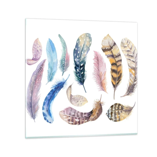 Tablou pe sticlă - Ușoare și colorate - 30x30 cm