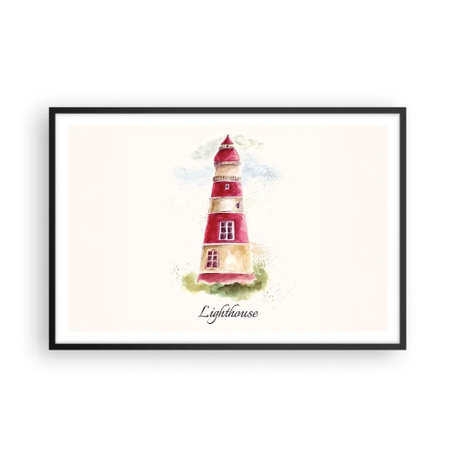 Poster în ramă neagră - Întotdeauna vreme bună - 91x61 cm