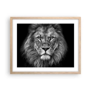 Poster în ramă de stejar deschis - În ținuta de încoronare - 50x40 cm