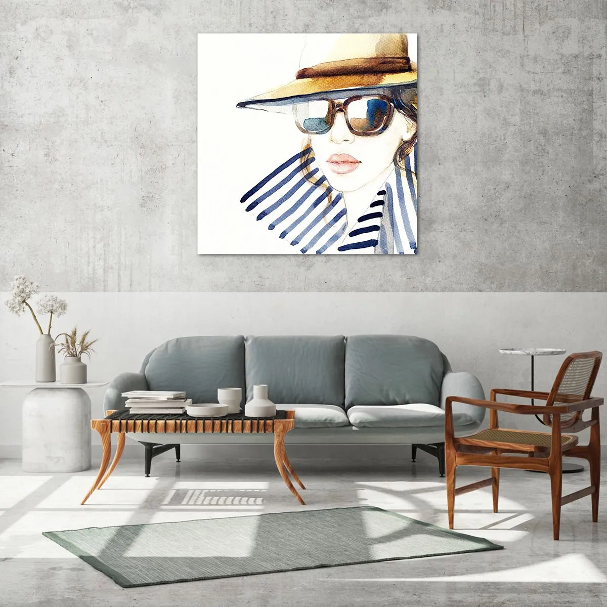 Tablou pe sticlă - Bun venit la Florida! - 60x60 cm