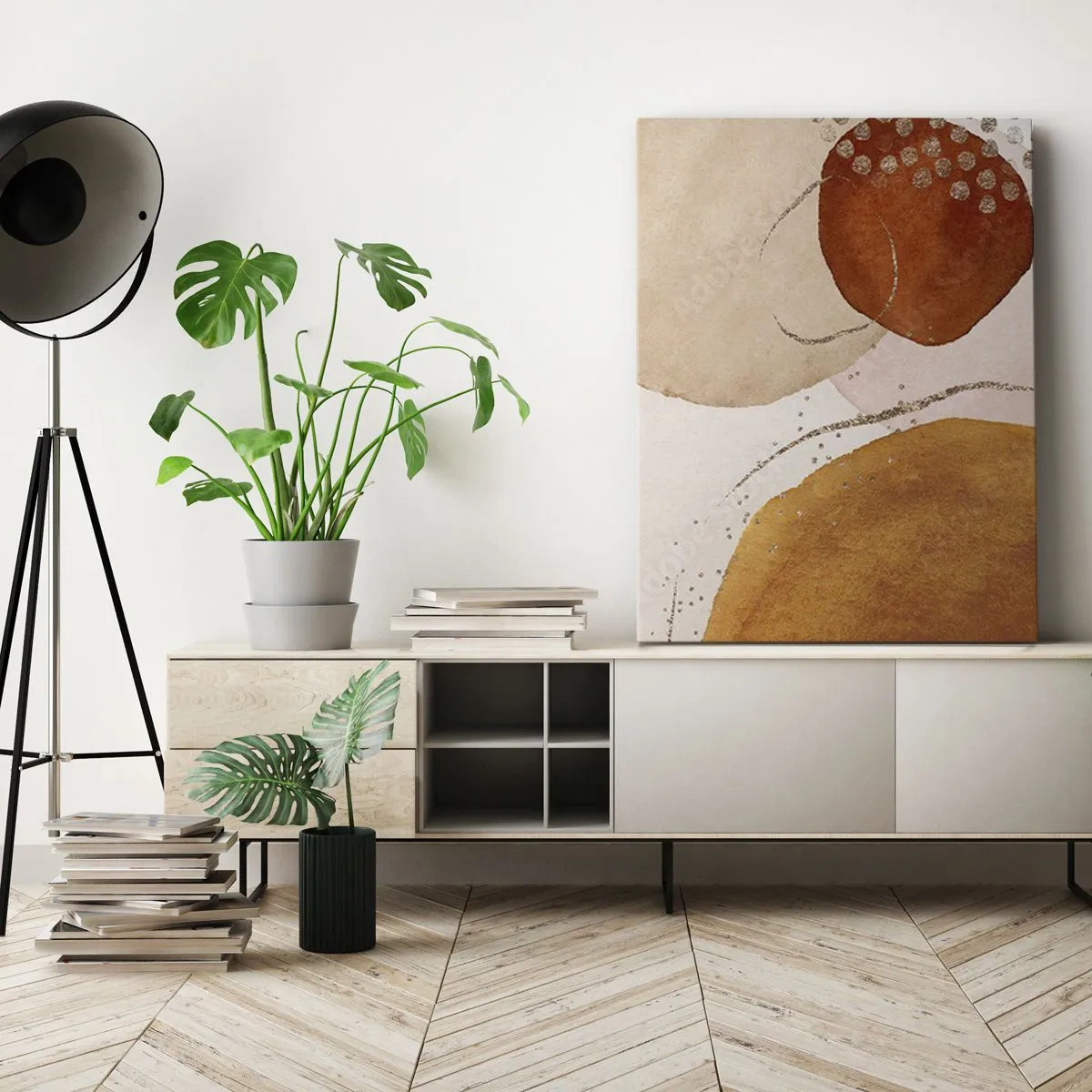 Tablou pe pânză - Rotunjime și mișcare - 50x70 cm