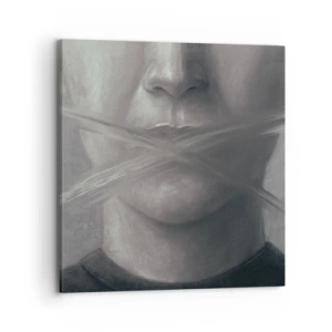 Tablou pe pânză - Nici un cuvânt - 70x70 cm