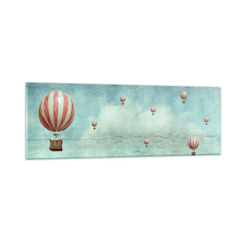 Tablou pe sticlă - Liber de agitația vieții - 90x30 cm