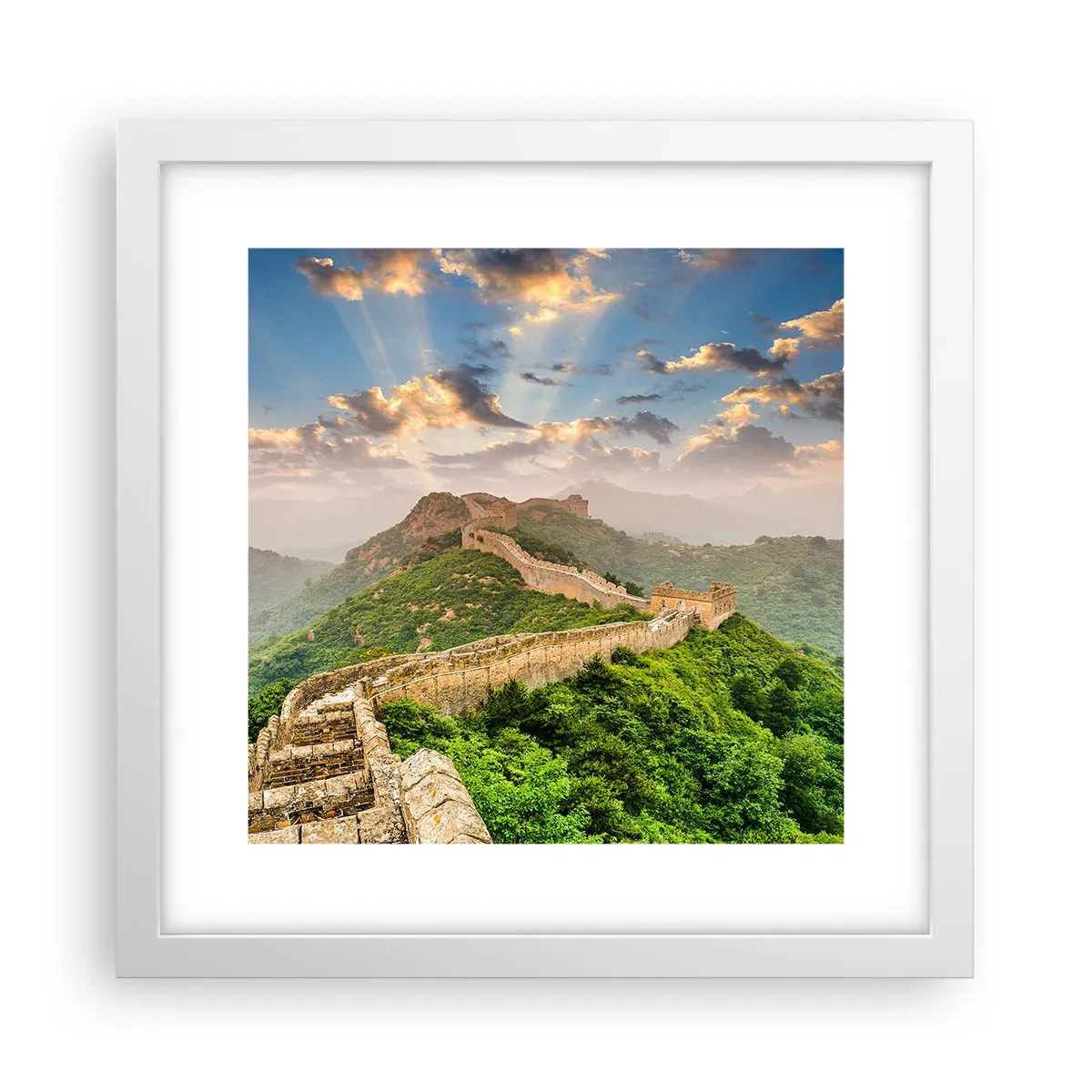 Poster în ramă albă - Măreția netrecătoare - 30x30 cm