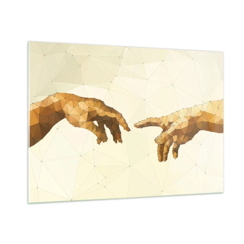 Tablou pe sticlă - Geometrie divină - 100x70 cm