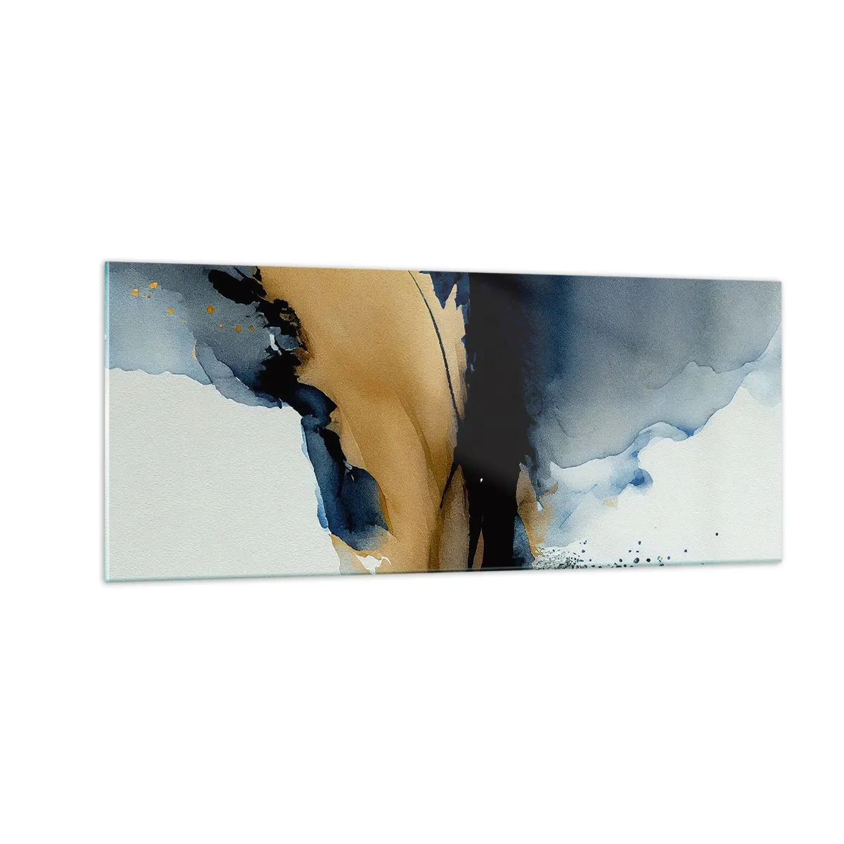Tablou pe sticlă - În spatele cortinei - 100x40 cm