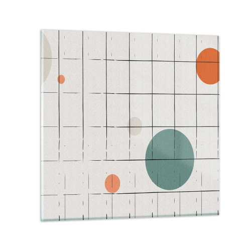 Tablou pe sticlă - În capcană. Noi sau ele? - 70x70 cm