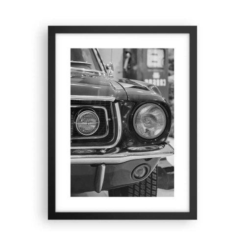 Poster în ramă neagră - Condus dur - 30x40 cm