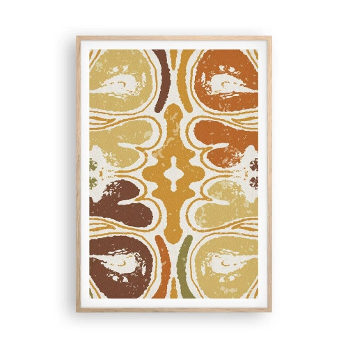 Poster în ramă de stejar deschis - Abstracție sentimentală - 70x100 cm