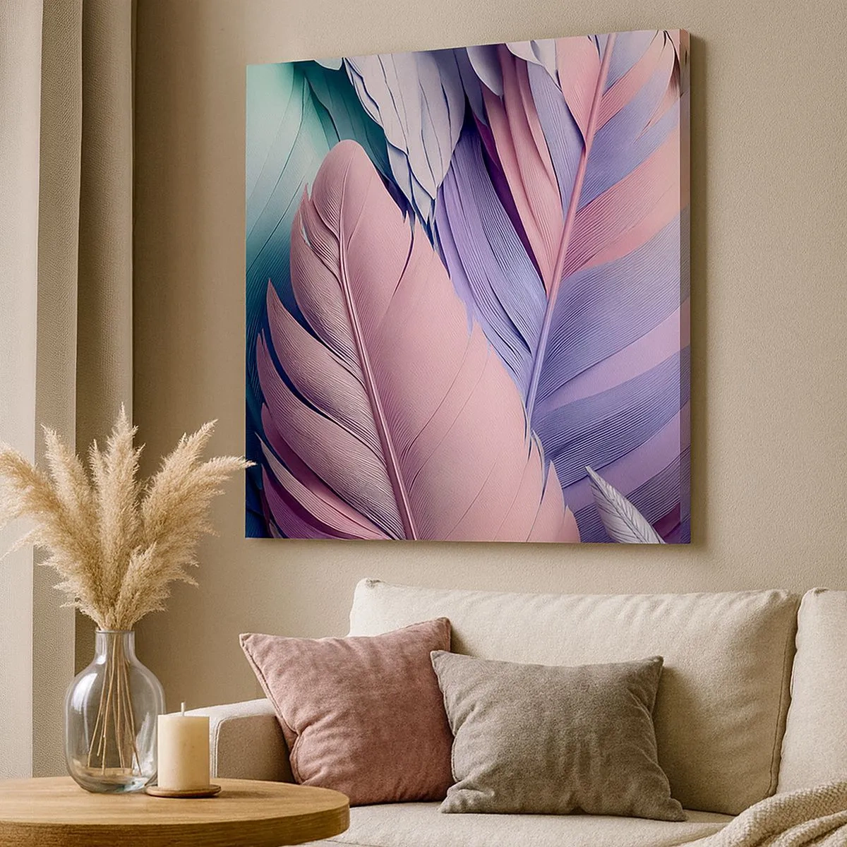 Tablou pe pânză - Eleganța păsărilor - 30x30 cm