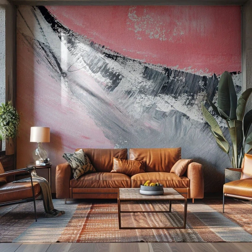 Tapet Premium Sand - Compoziție adaptată - Abstracția, Bucată, Culori pastel - 350x256 cm
