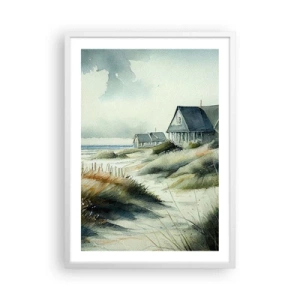 Poster în ramă albă - Departe de agitație - 50x70 cm