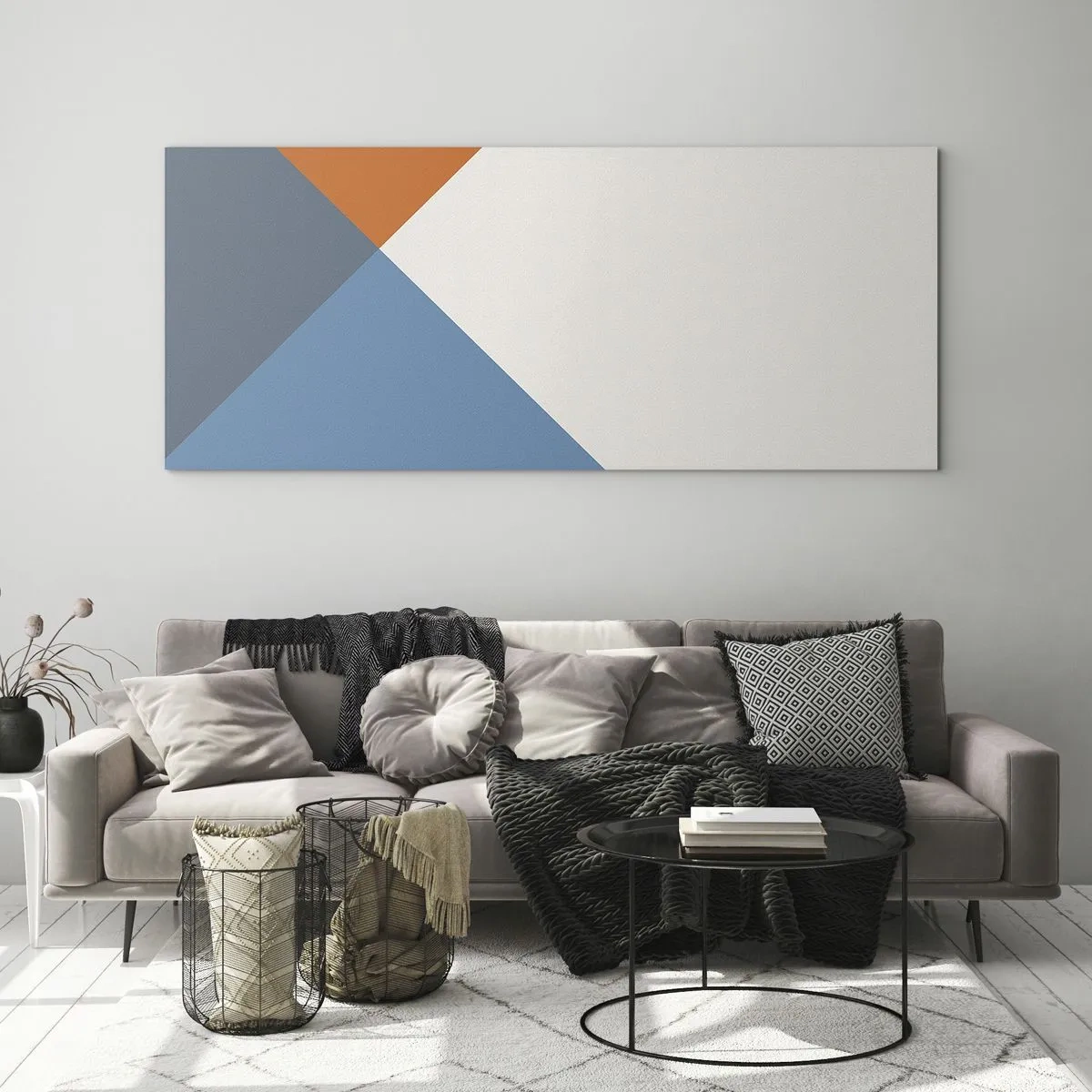 Tablou pe sticlă - La un unghi drept - 100x40 cm