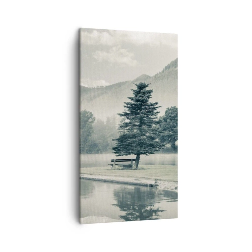 Tablou pe pânză - Lacul încă doarme - 45x80 cm