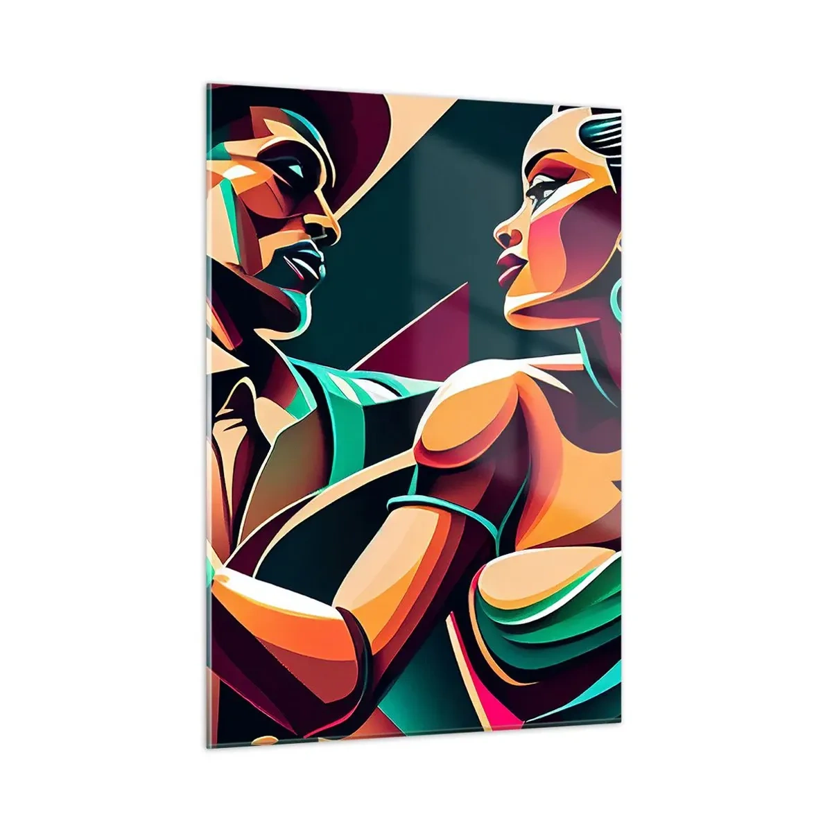 Tablou pe sticlă - În ritmul inimii - 50x70 cm