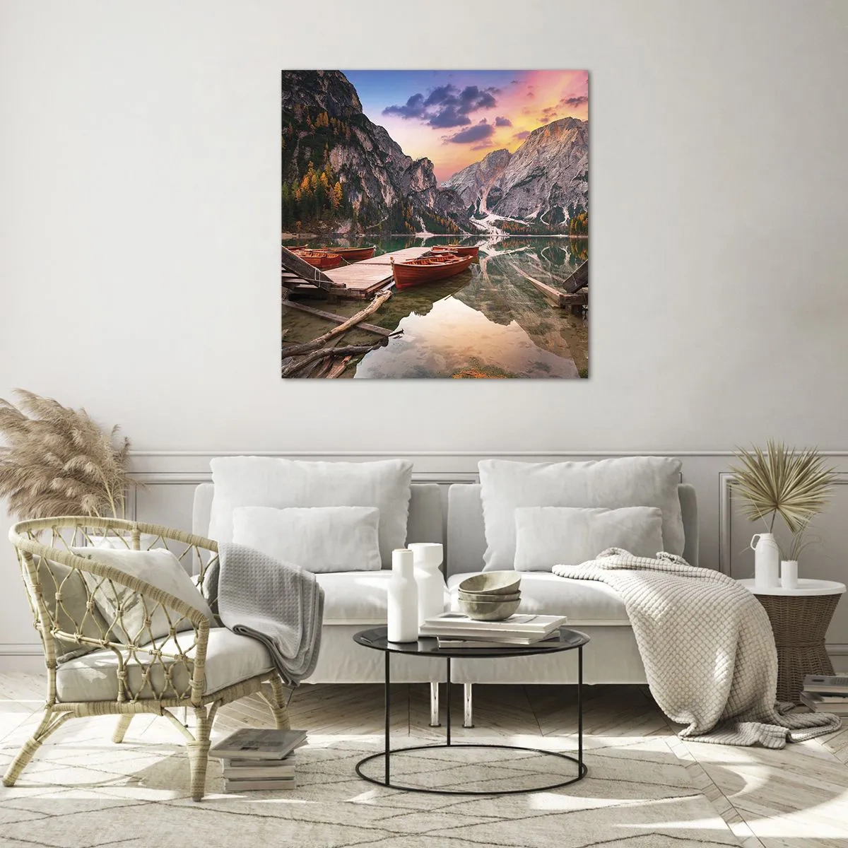 Tablou pe sticlă - Promisiunea zilei - 50x50 cm