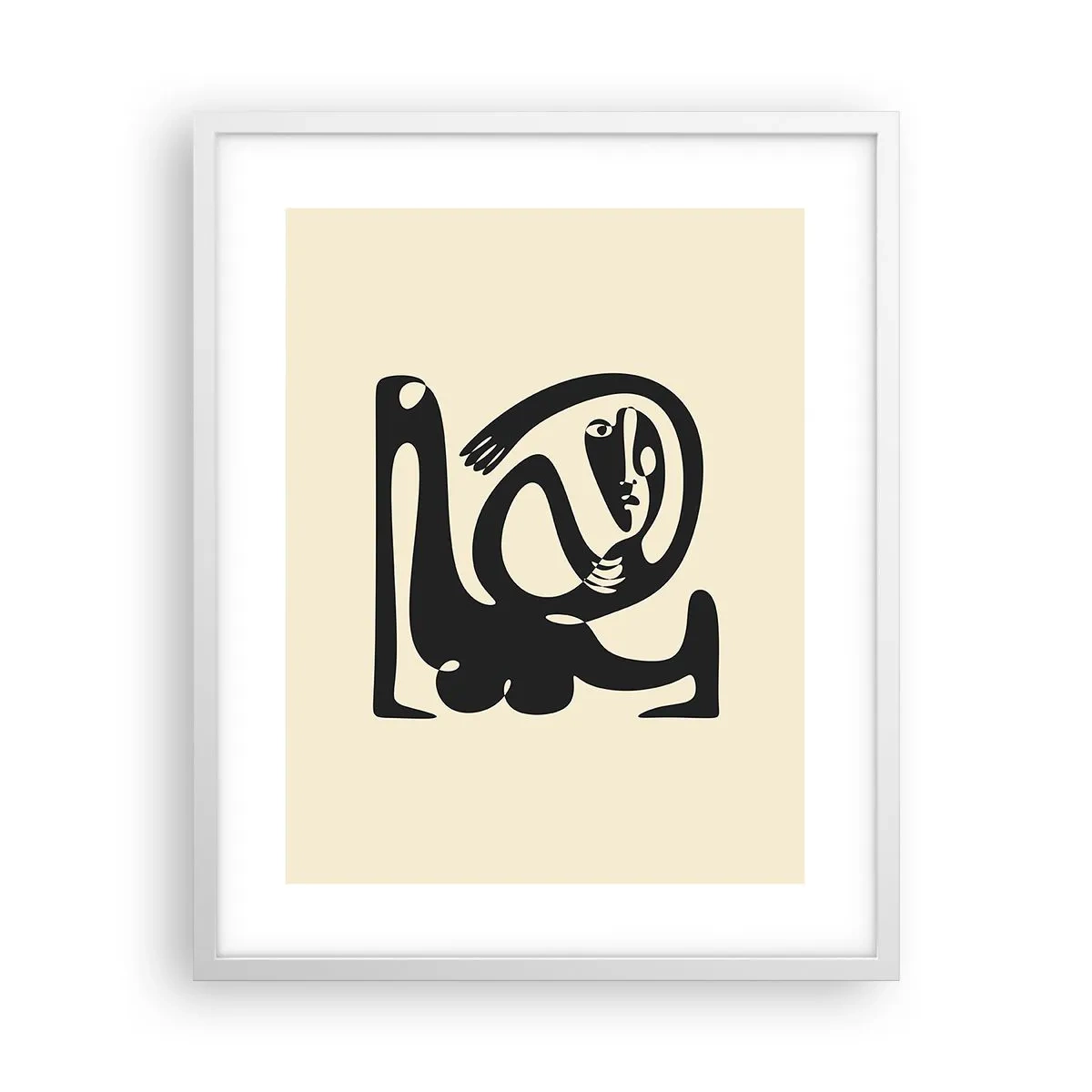Poster în ramă albă - Aproape Picasso - 40x50 cm