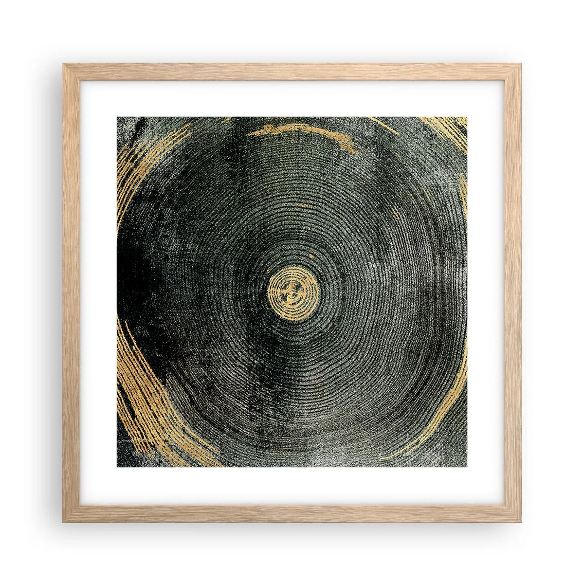 Poster în ramă de stejar deschis - Schimbare și persistență - 40x40 cm