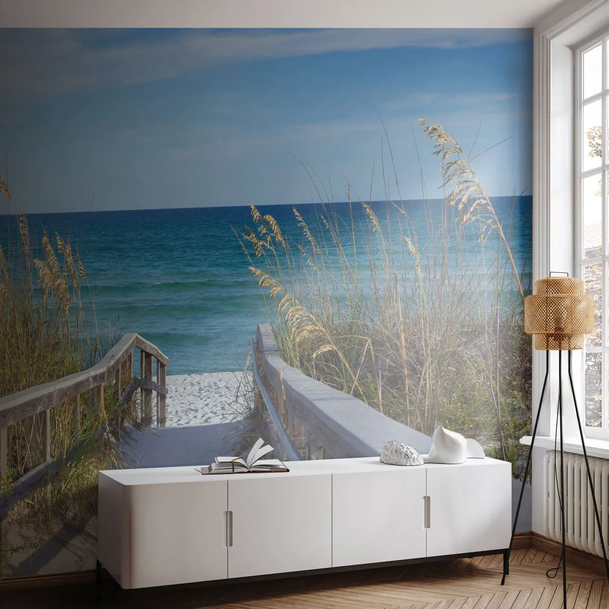 Tapet Premium Canvas - În soare, în vânt - Peisaj, Dună de mare, Mare - 200x140 cm