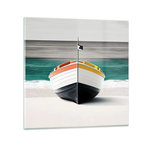 Tablou pe sticlă - În locul ei - 30x30 cm