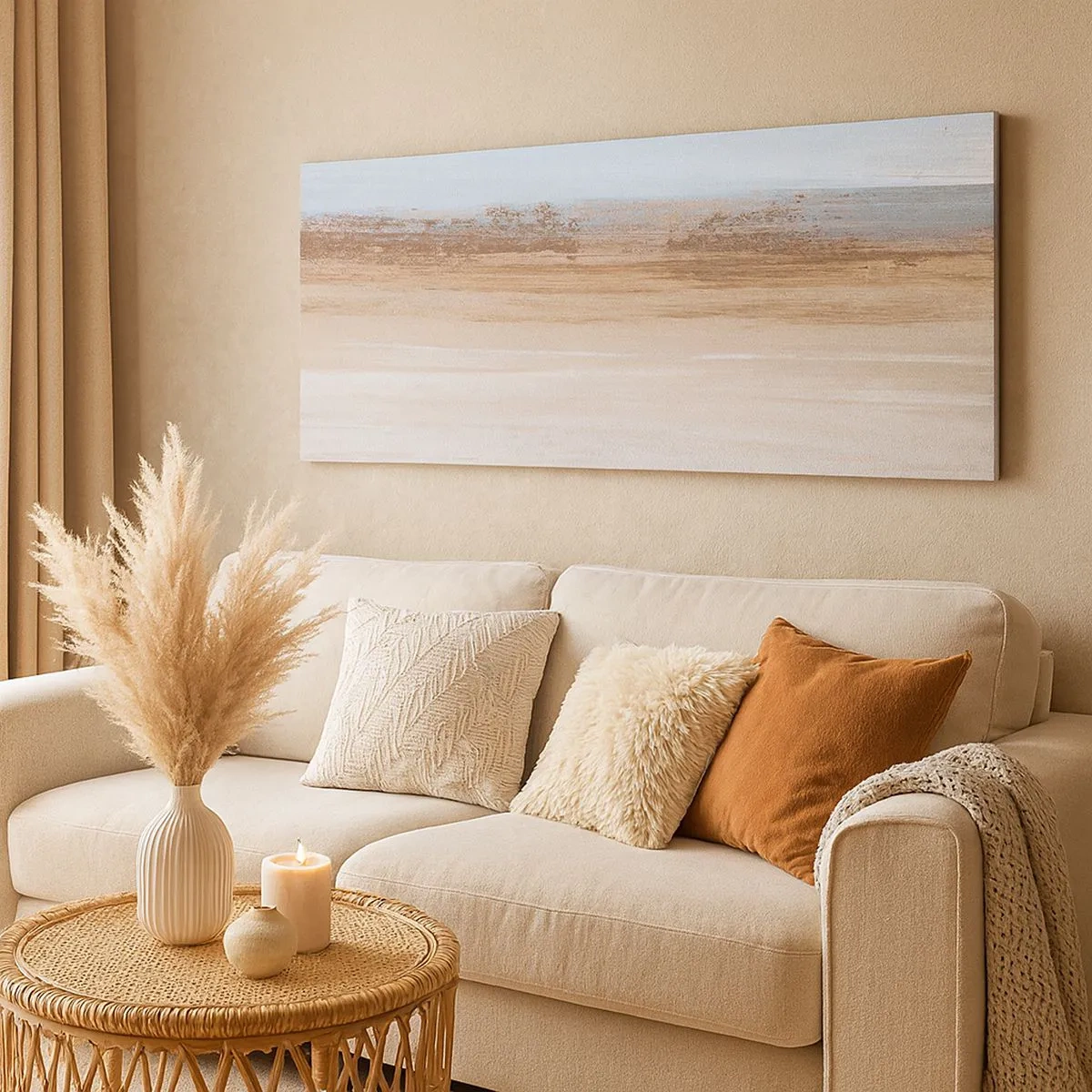 Tablou pe pânză - Un peisaj ambiguu - 100x40 cm