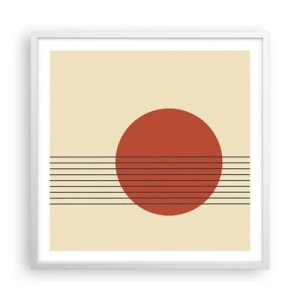 Poster în ramă albă - În continuare - 60x60 cm