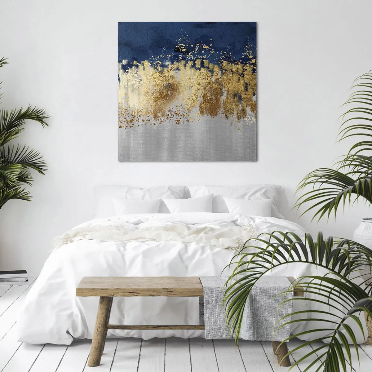 Tablou pe pânză - Compoziție modernă cu bliț - 30x30 cm