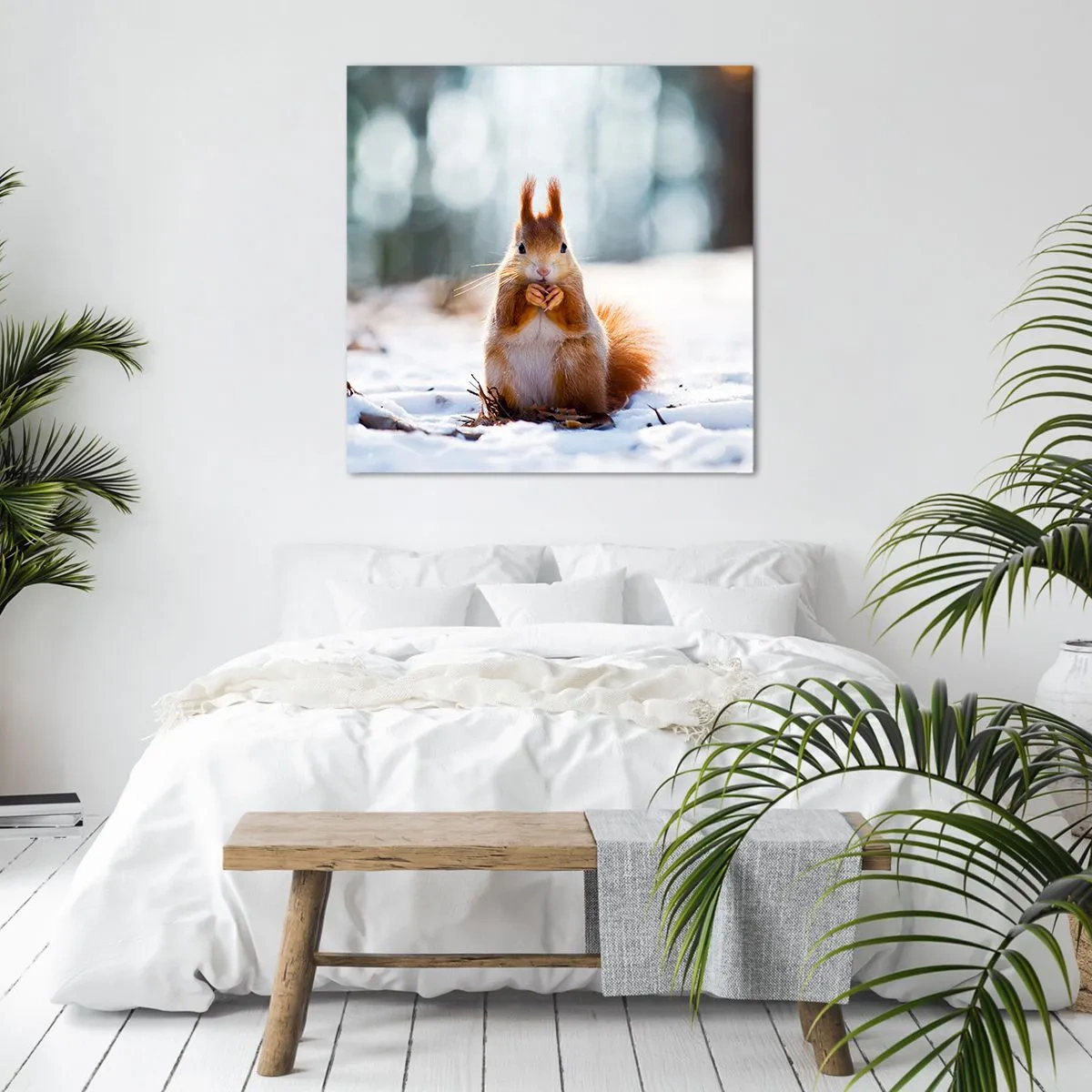 Tablou pe pânză - Și la ce te uiți? - 40x40 cm