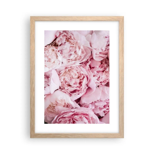 Poster în ramă de stejar deschis - Îmbrățișate și parfumate - 30x40 cm