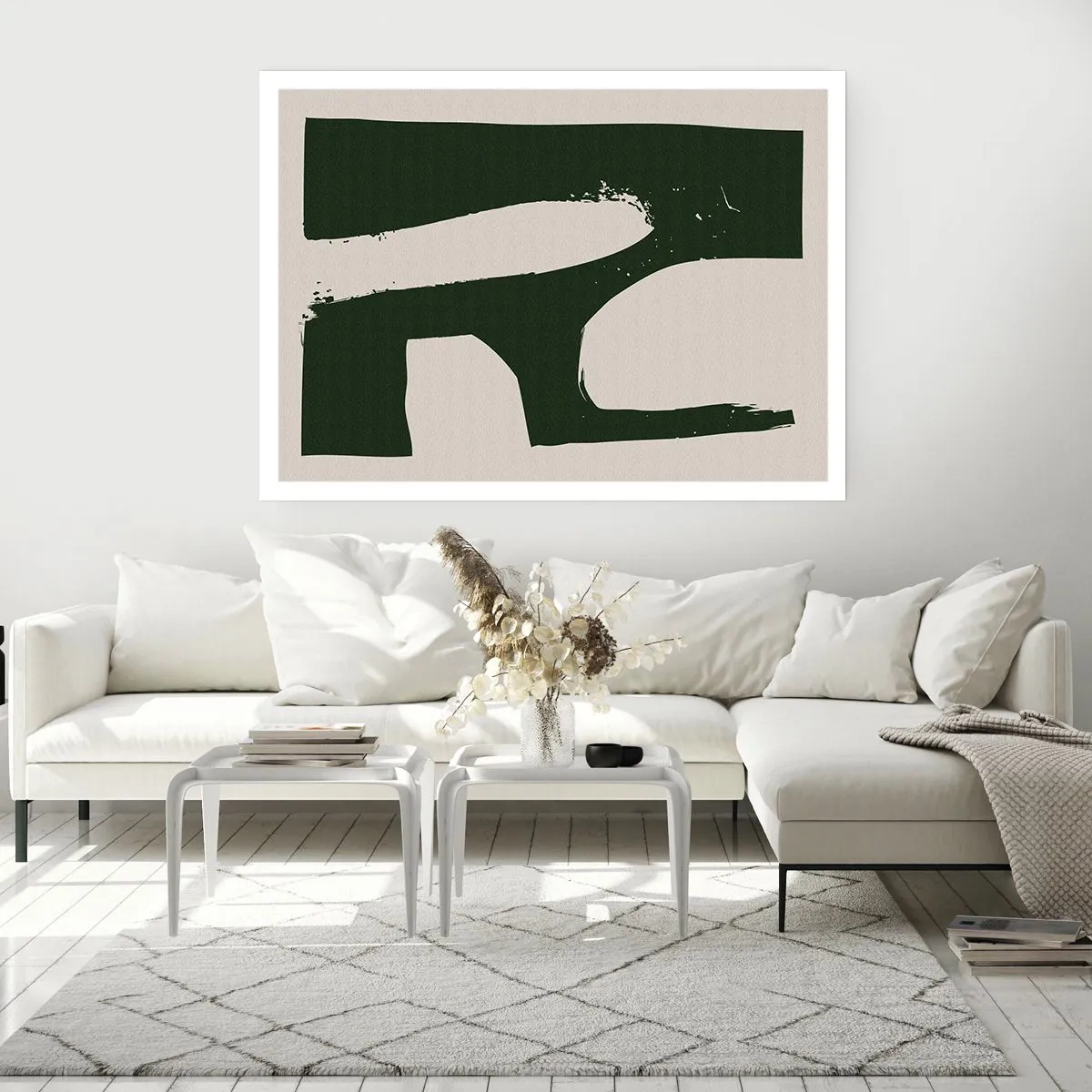 Poster - Golfuri de alb - 100x70 cm