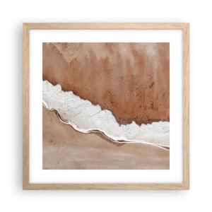 Poster în ramă de stejar deschis - În culorile pământului - 40x40 cm