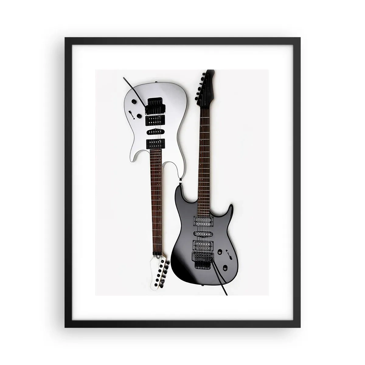 Poster în ramă neagră - Armonie de forme - 40x50 cm