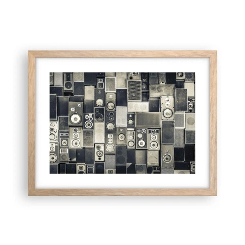 Poster în ramă de stejar deschis - Și totul este în regulă - 40x30 cm